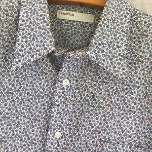 Mens Perry Ellis Floral Button Up XL Vintage 90’s Shirt